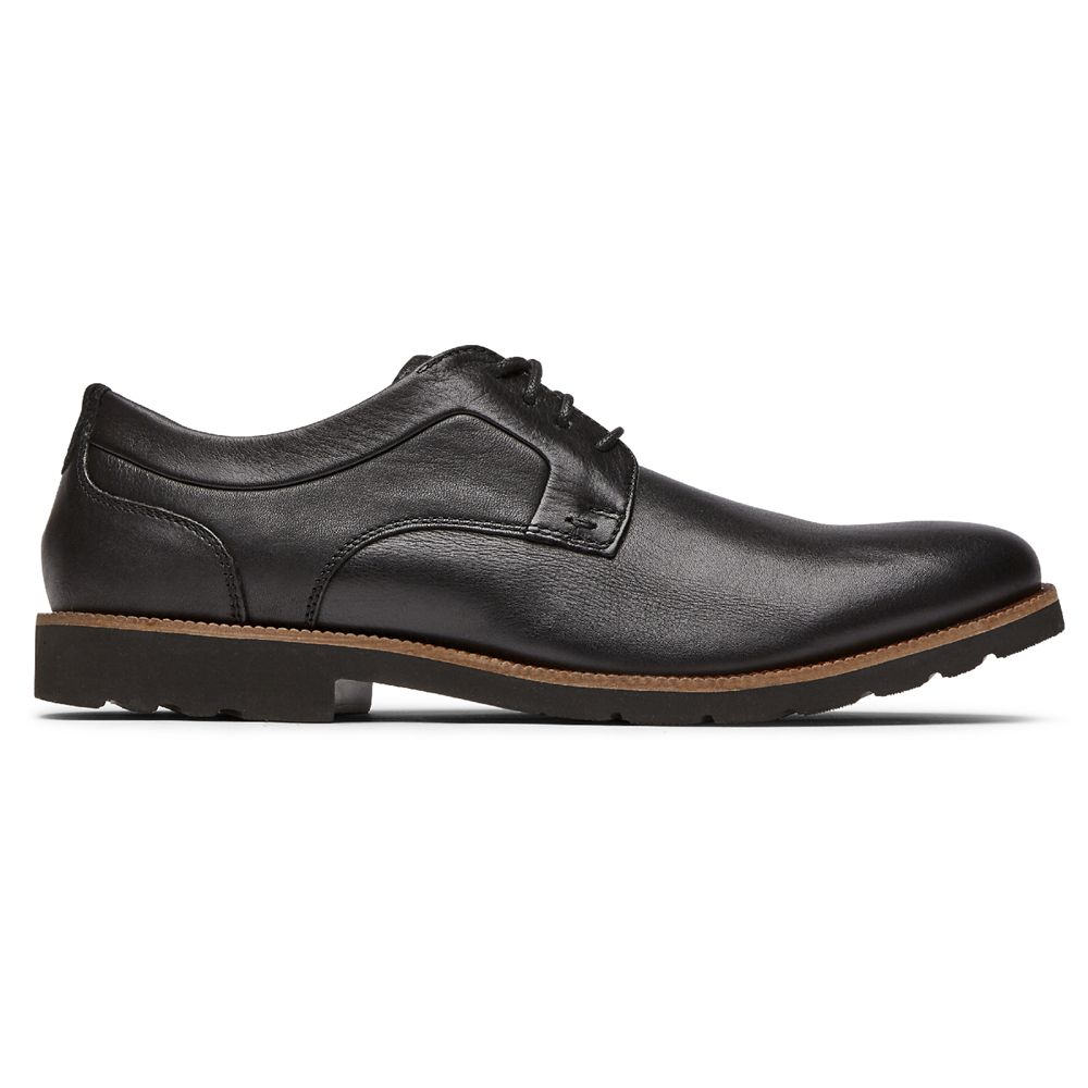 Rockport Sharp & Ready 2 Plain Toe - Mens Oxfords - Black - NZ (DUH-619524)